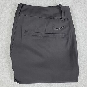 NIKE DRI-FIT Capri‎ Golf Pants Women's Size 0 Black Lightweight Stretch Athletic